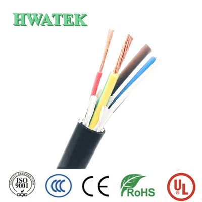 300V pvc-liep het Jasje Naakte Koper Multicore Kabel UL 2103 4C×20AWG+P 105℃ vast