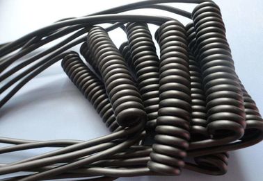 Retractable Spiral Power Cable , 2 Core Coiled Electrical Cord High Flexibility，PUR sheath ,UL20549