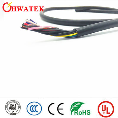UL21307 Gelast koperstrengde industriële flexibele kabel met PVC-isolatie FRPE jas 7C × 24AWG+W