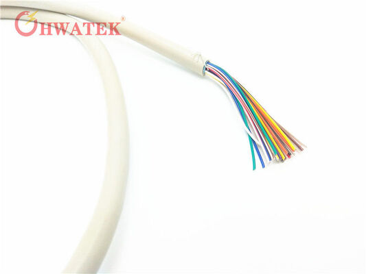 UL2468 Gelast koperen industriële flexibele kabel met SR-PVC isolatie PVC jas 15C×24AWG+ADB
