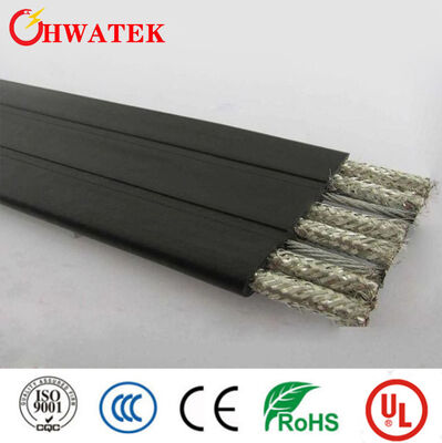 UL-gecertificeerde XLPE geïsoleerde oliebestendige multi-core elektrische platte kabeldraad