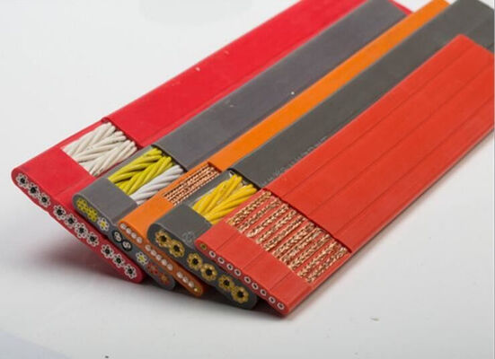 UL-gecertificeerde XLPE geïsoleerde oliebestendige multi-core elektrische platte kabeldraad