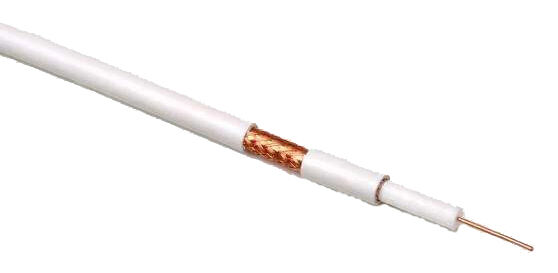Rg59 3.0-5.3mm JIS coaxiale kabel met vlecht afgeschermd 75±5Ω impedantie en PVC-slijm voor CCTV-camera