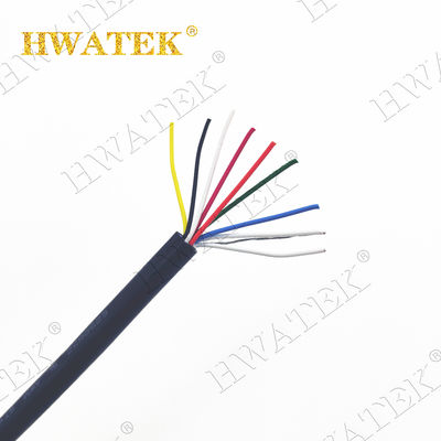 3×26AWG op maat gebrandmerkte koperen industriële flexibele kabel met PP-isolatie en TPU-mantel 300V