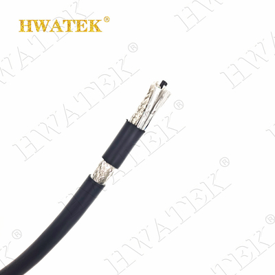 UL 20236 2C x 26AWG Gelast en zilver geplatst Kopperdraad  isolatie TPU jas RG 179 Kabel