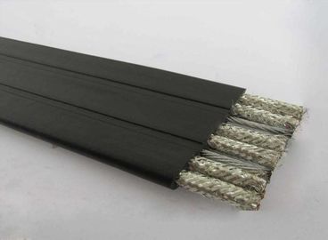 Pvc-liep het Jasje Ingeblikte Koper Unshielded Vlakke Kabel 300V 105℃ UL2651 10F × 22AWG vast
