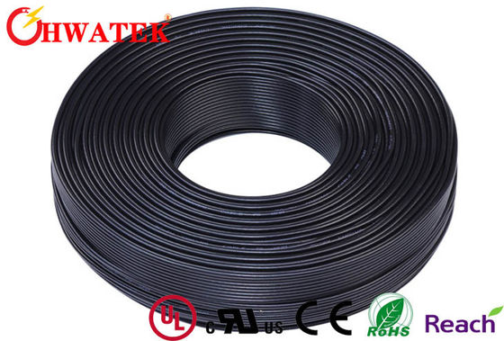 UNSHLD-pvc BK 3.45X7.4MM Vlakke Lintkabel UL 2464 3Fx18AWG (41/0.16T)