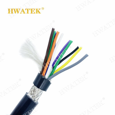 3×26AWG op maat gebrandmerkte koperen industriële flexibele kabel met PP-isolatie en TPU-mantel 300V